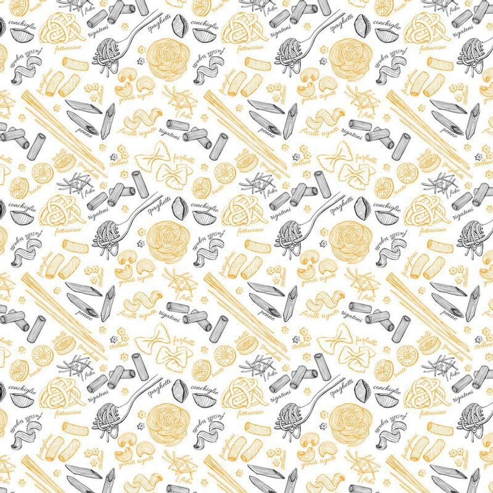 Papel Parede Macarrão Espaguete Autocolante Cozinha Lavável
