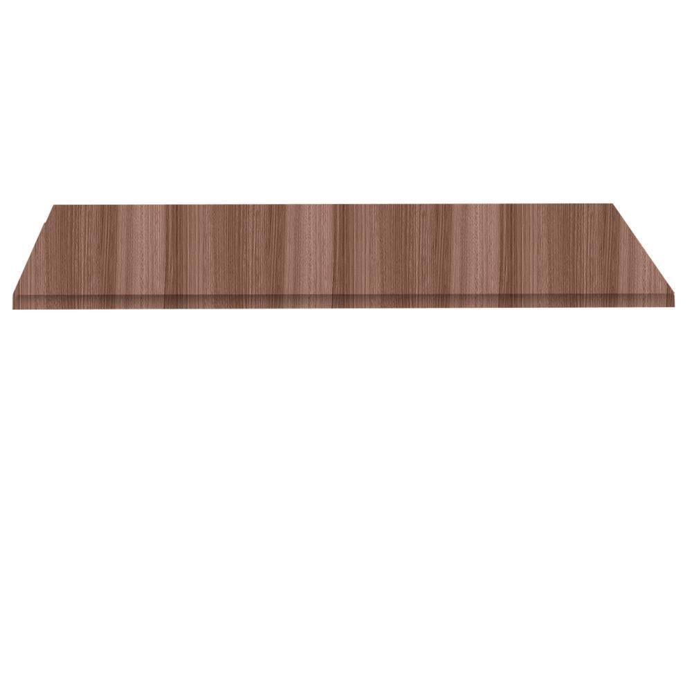 Tampo Quadrado 90 cm (Largura) P25 Pandin MDP 2,50 cm (altura) Cor Walnut