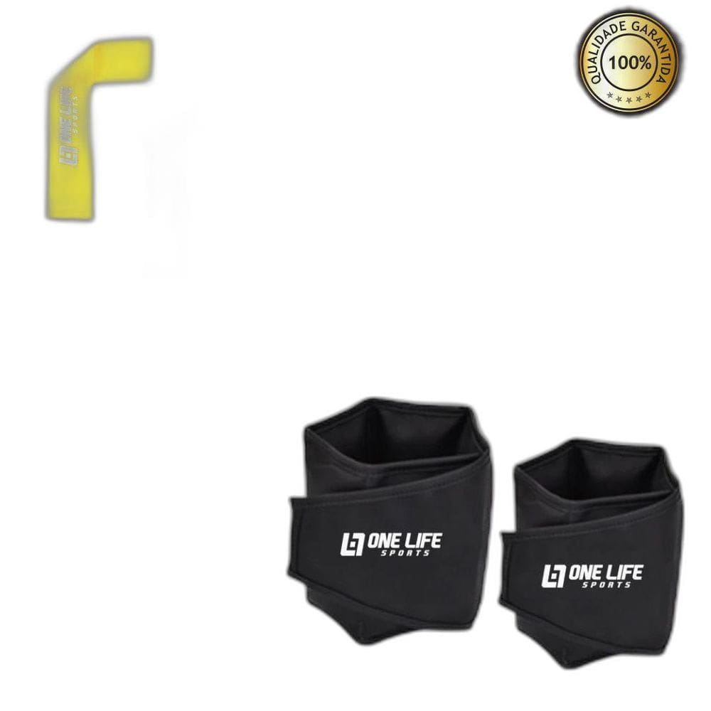 Peso Para Perna Tornozeleira Profissional Par 3Kg + Kit Mini
