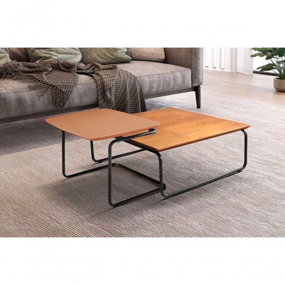 Conjunto Mesa De Centro Kairos Larflex Cor:terracota