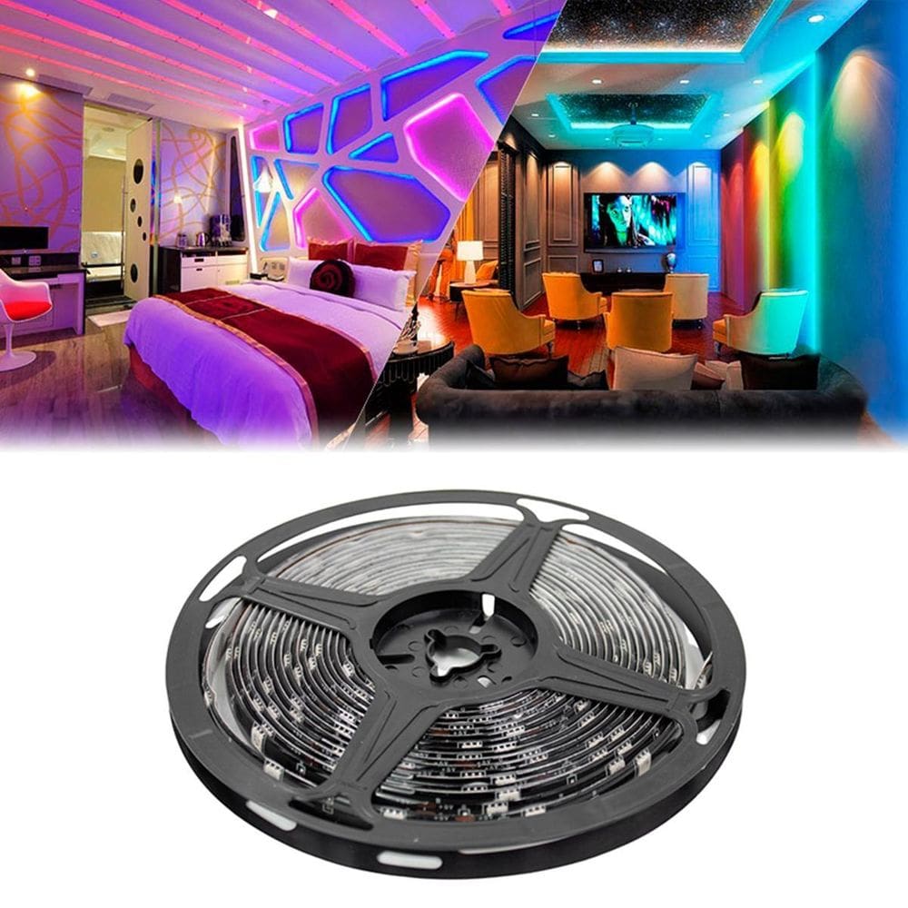 Fita Led Rgb 5M Usb Controle Celular Tv Pc Decoração