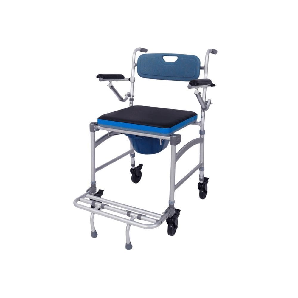 Cadeira de Banho Alumínio com Rodas 150kg