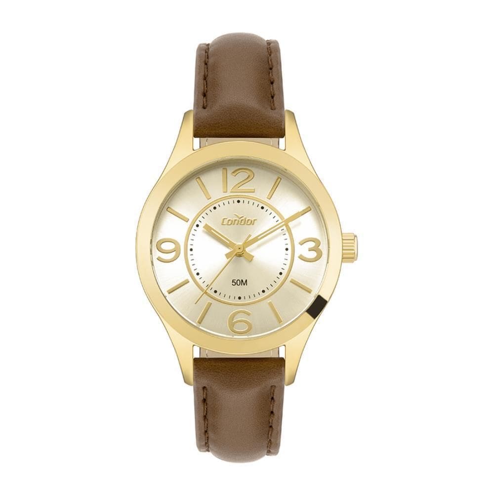 Relógio Condor Feminino Ref: Co2035Nlf/5M Casual Dourado