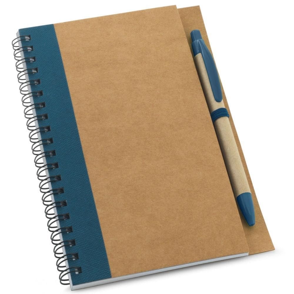 Caderneta 13X18Cm 60 Folhas Sem Pauta Com Caneta - Azul