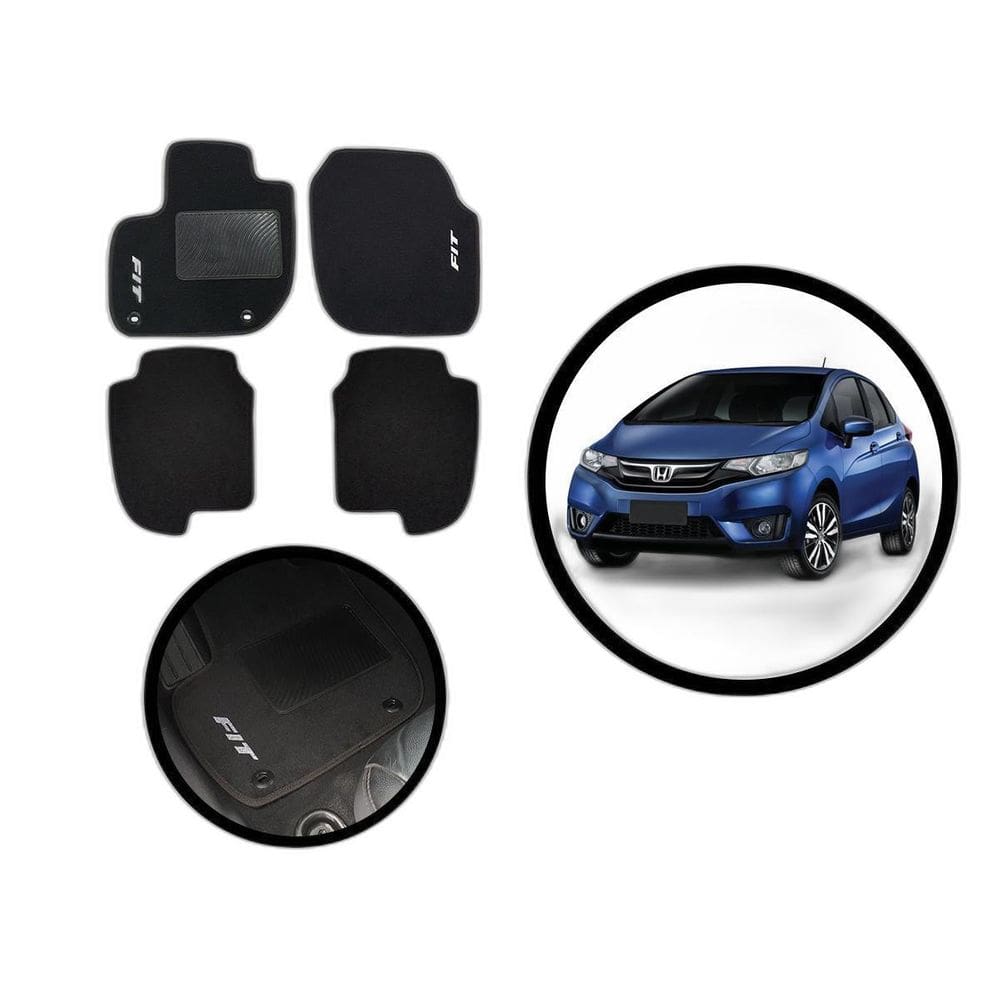 Tapete Honda Fit 2017 Até 2021 Carpete Luxo