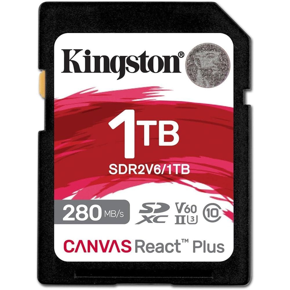 Cartão Memória Kingston Sd Xc 1Tb 280Mb/S React Plus Uhs-Ii