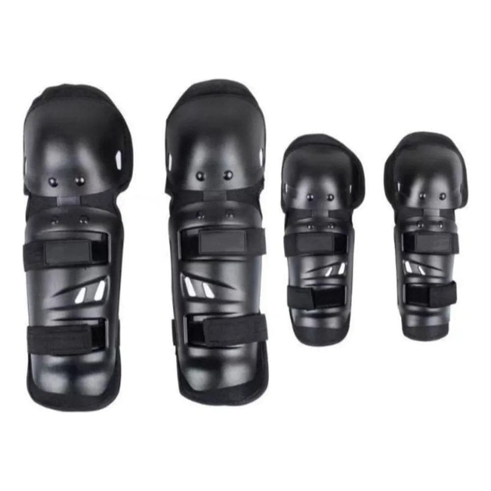 Kit Joelheira Cotoveleira Articulada Zem Moto Bike Trilha