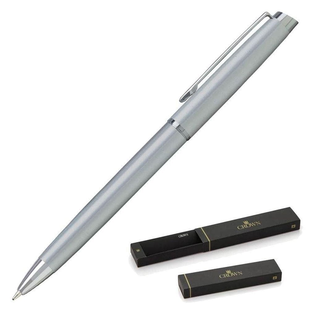 Caneta Esferográfica Crown Ref: Di10079S Libra Chrome Prata