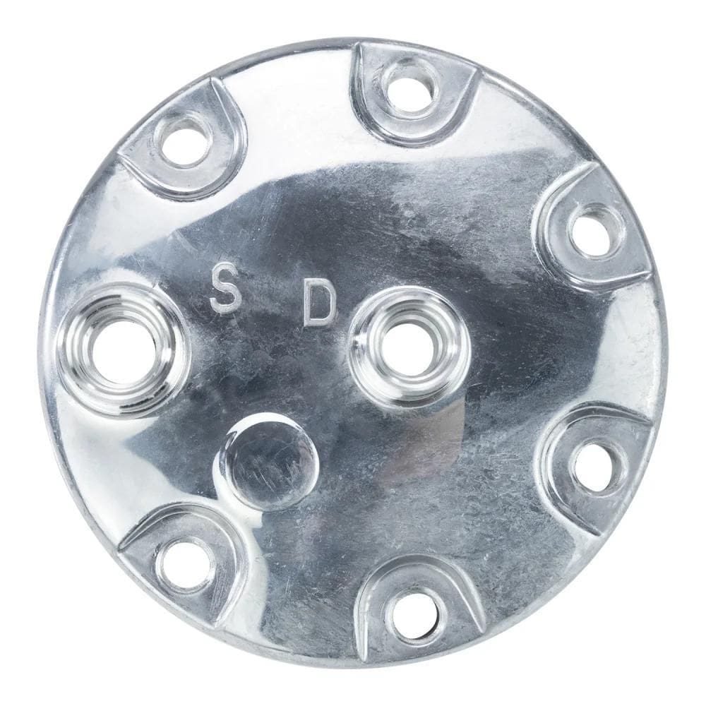 Tampa Traseira Para Compressor Sanden 7H15 Saida Hrz 8X10