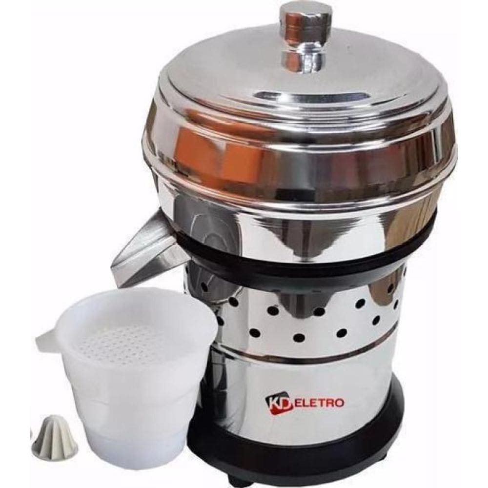 Extrator De Suco Inox Pequeno Caçamba Recravada