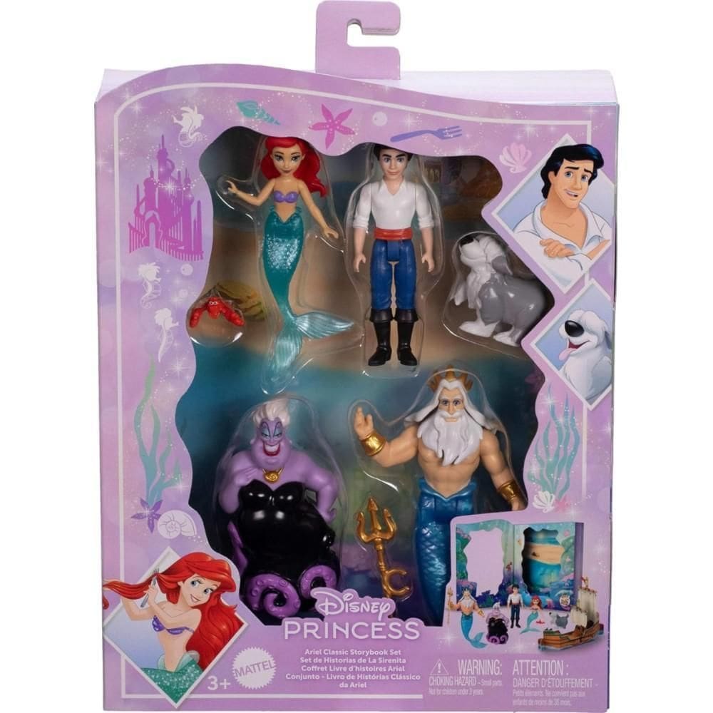 Disney Princesas Mini Ariel Conjunto De Contos Mattel Jbl32