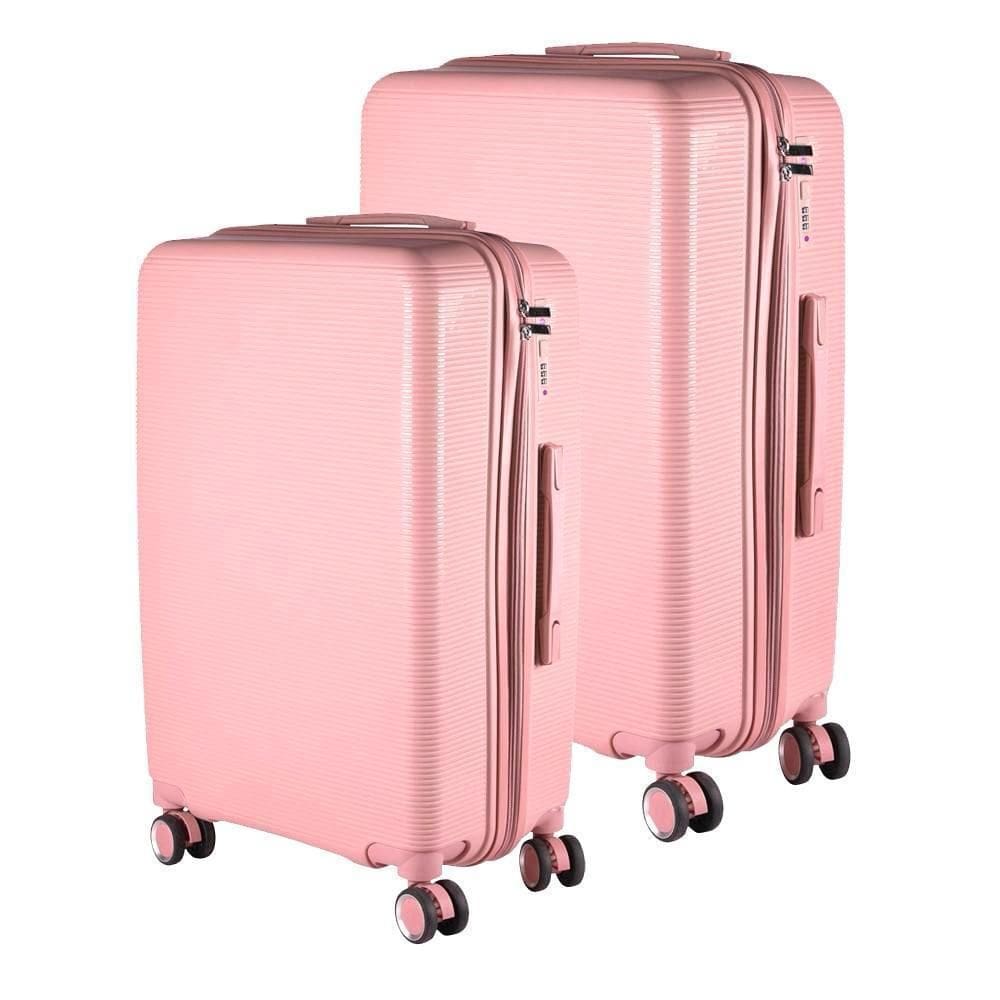 Kit Mala 23Kg + Mala 10Kg Polipropileno Inquebrável Rose