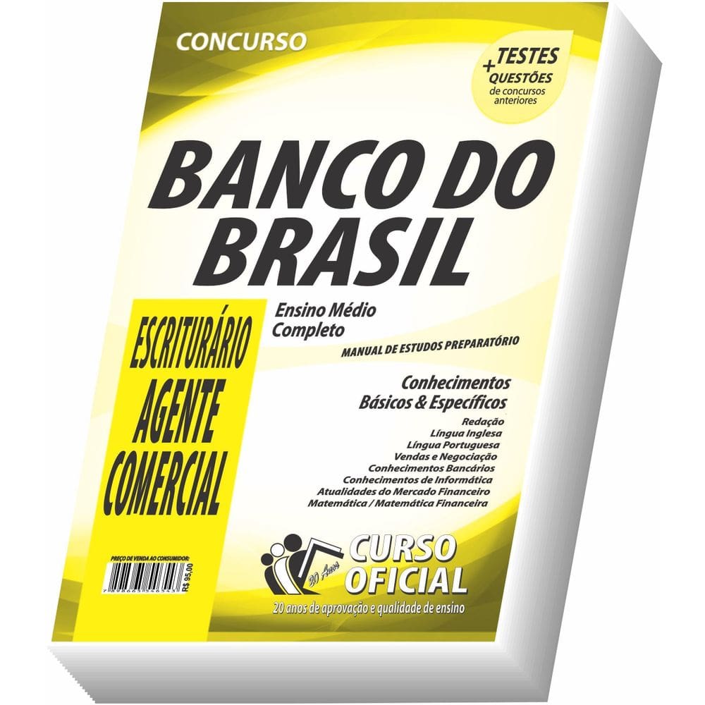 Apostila Bb Banco Do Brasil Escriturário - Agente Comercial