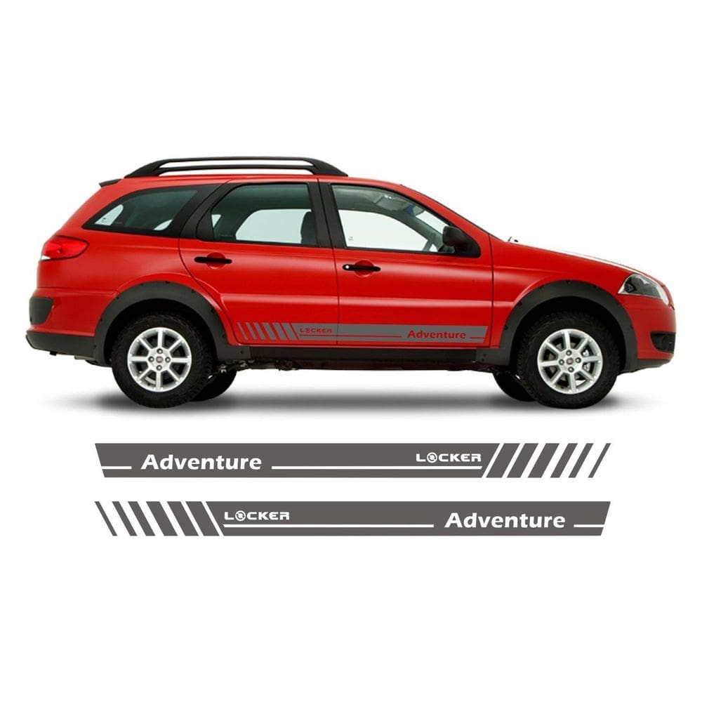 Adesivo Lateral Palio Weekend Ad1 Adventure Locker Faixa