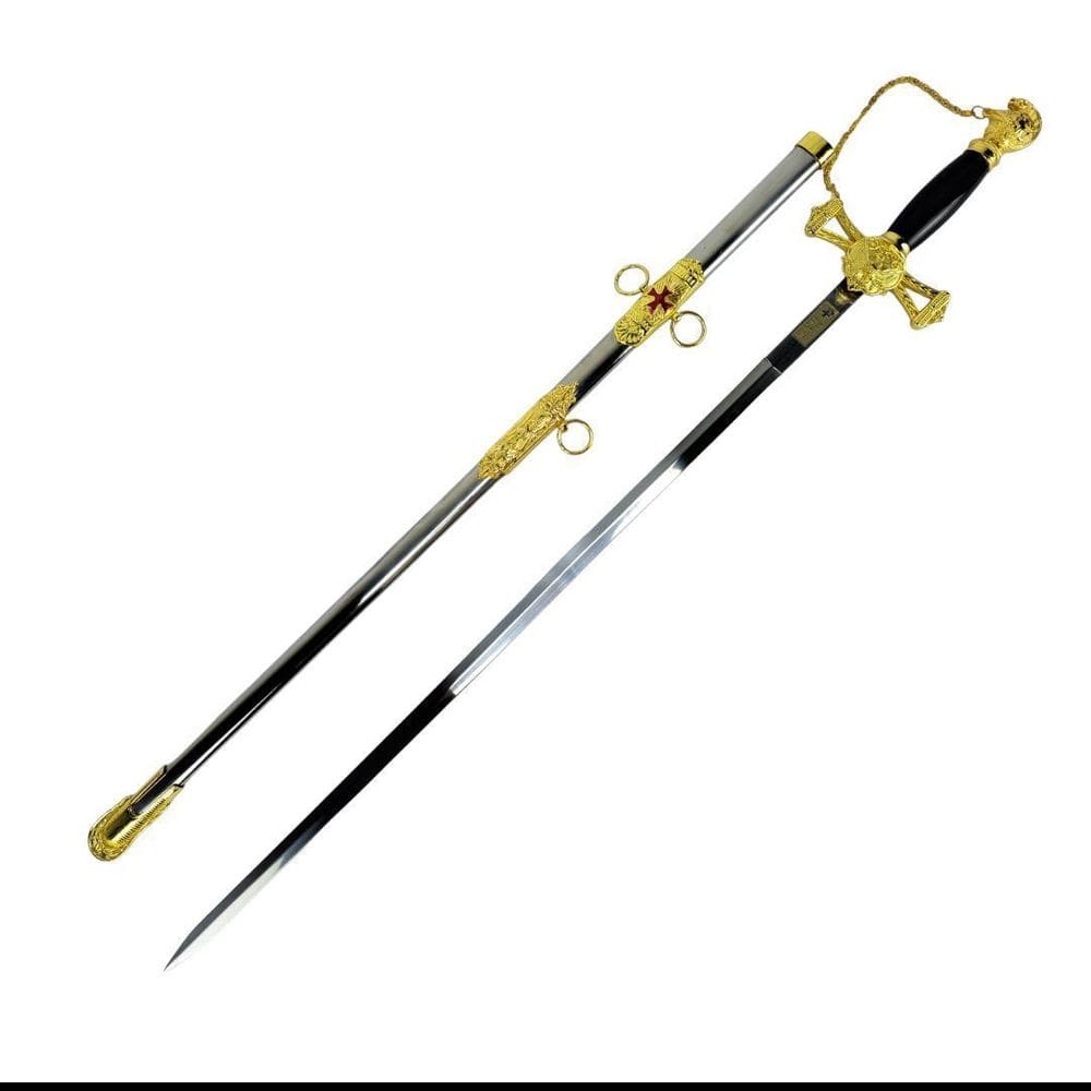 Espada Maçônica Cavaleiro Templário Maçonaria Cruz De Malta