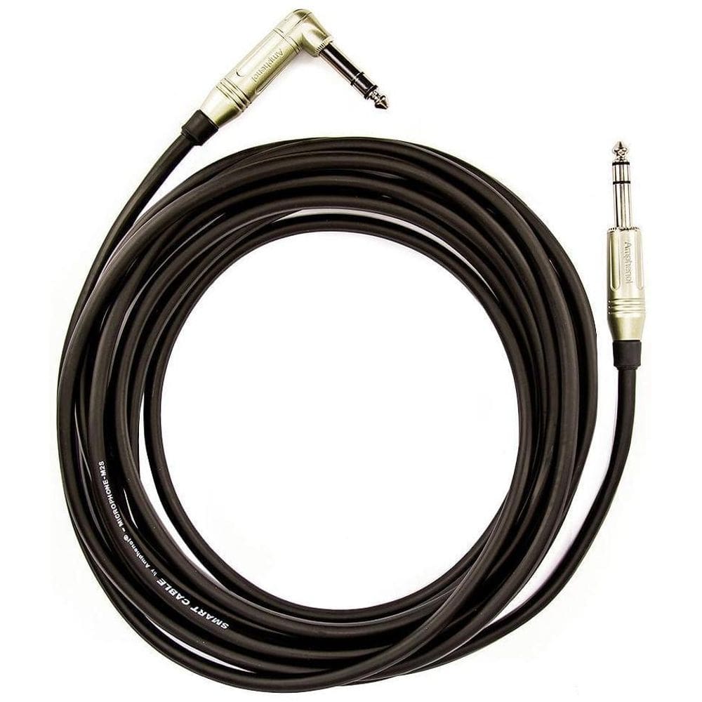 Cabo P10 90º Graus, Estereo Amphenol - 30 Mt