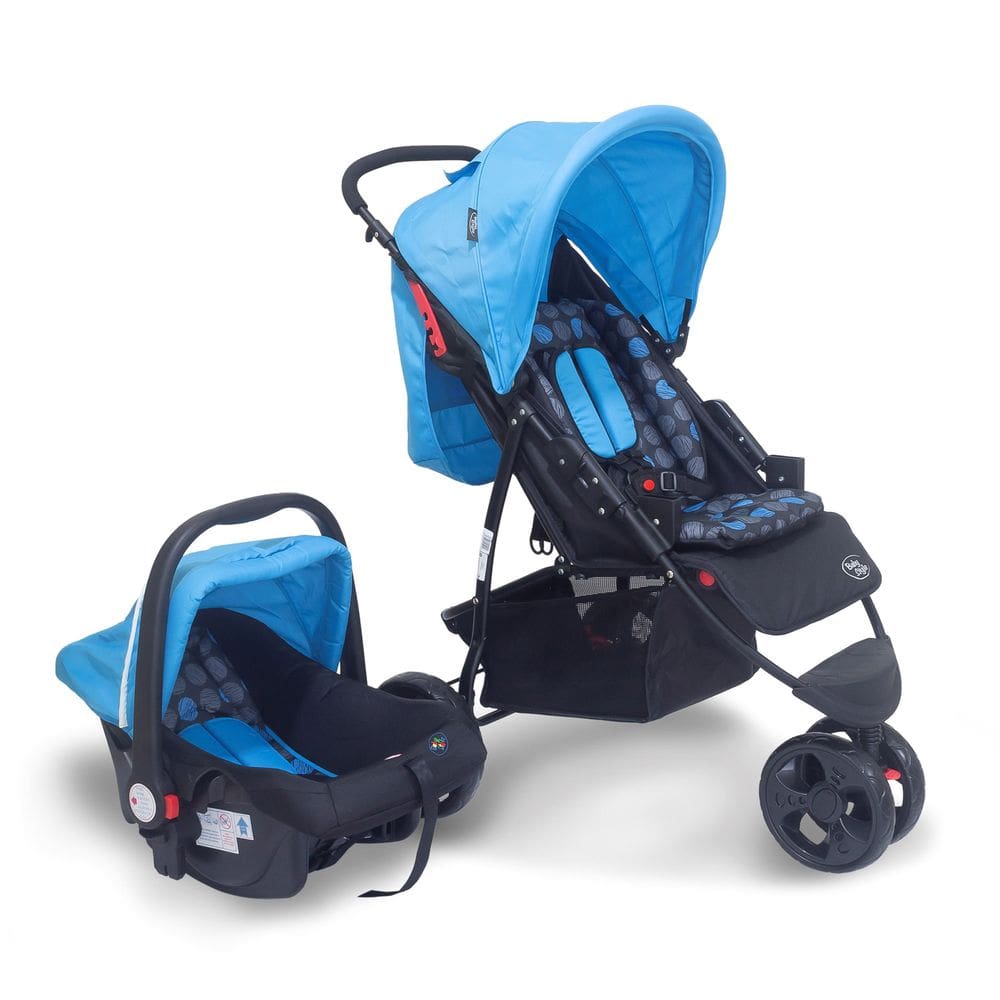 Carrinho Travel System Urban Baby Style Azul