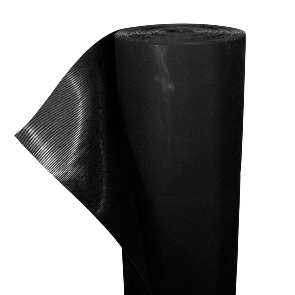 Lençol Piso Borracha Antiderrapante Ripadinho 3Mm 1,0M X 6M