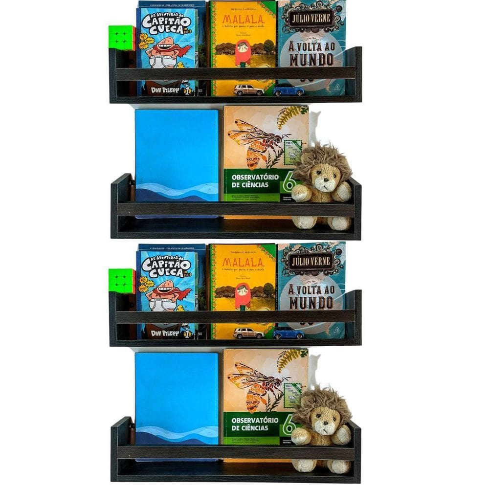 Prateleira Colocar Livros Infantis Estante Livreiro Parede