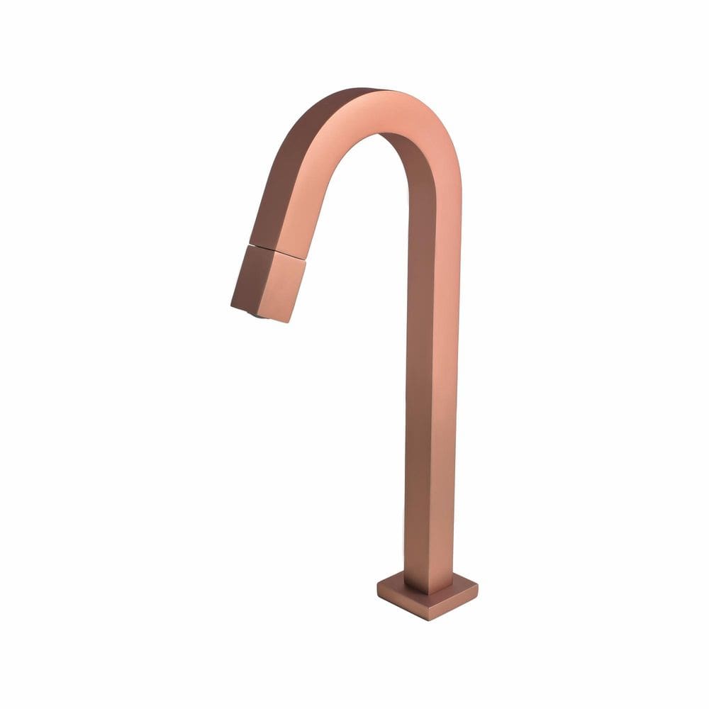 Torneira Pia Banheiro Cuba Rosé Fosco Alta Pressão