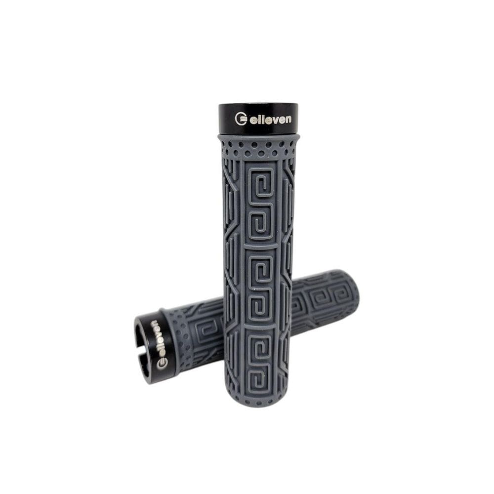 Manopla Mtb Bike Silicone Premium 2 137 Mm Com Trava Cinza