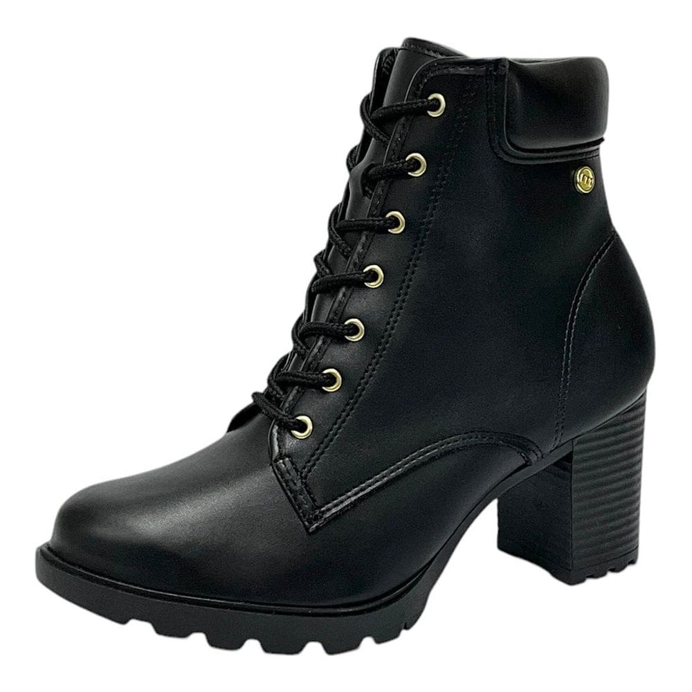 Coturno Feminino Salto Bloco Conforto Estilo Urbano Moleca