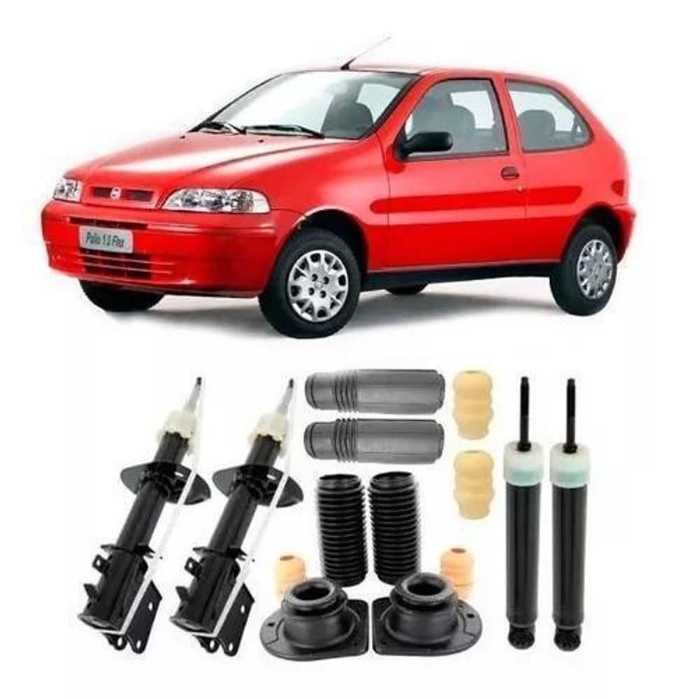 4 Amortecedor Remanu+4 Kit Suspensão Palio 2007