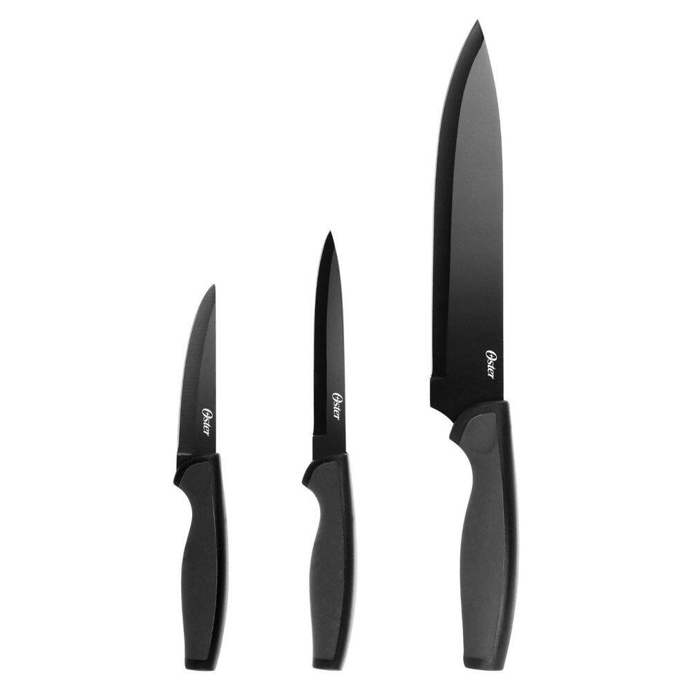Jogo de Facas 3 Peças Slice Craft Oster - Aço/Silicone