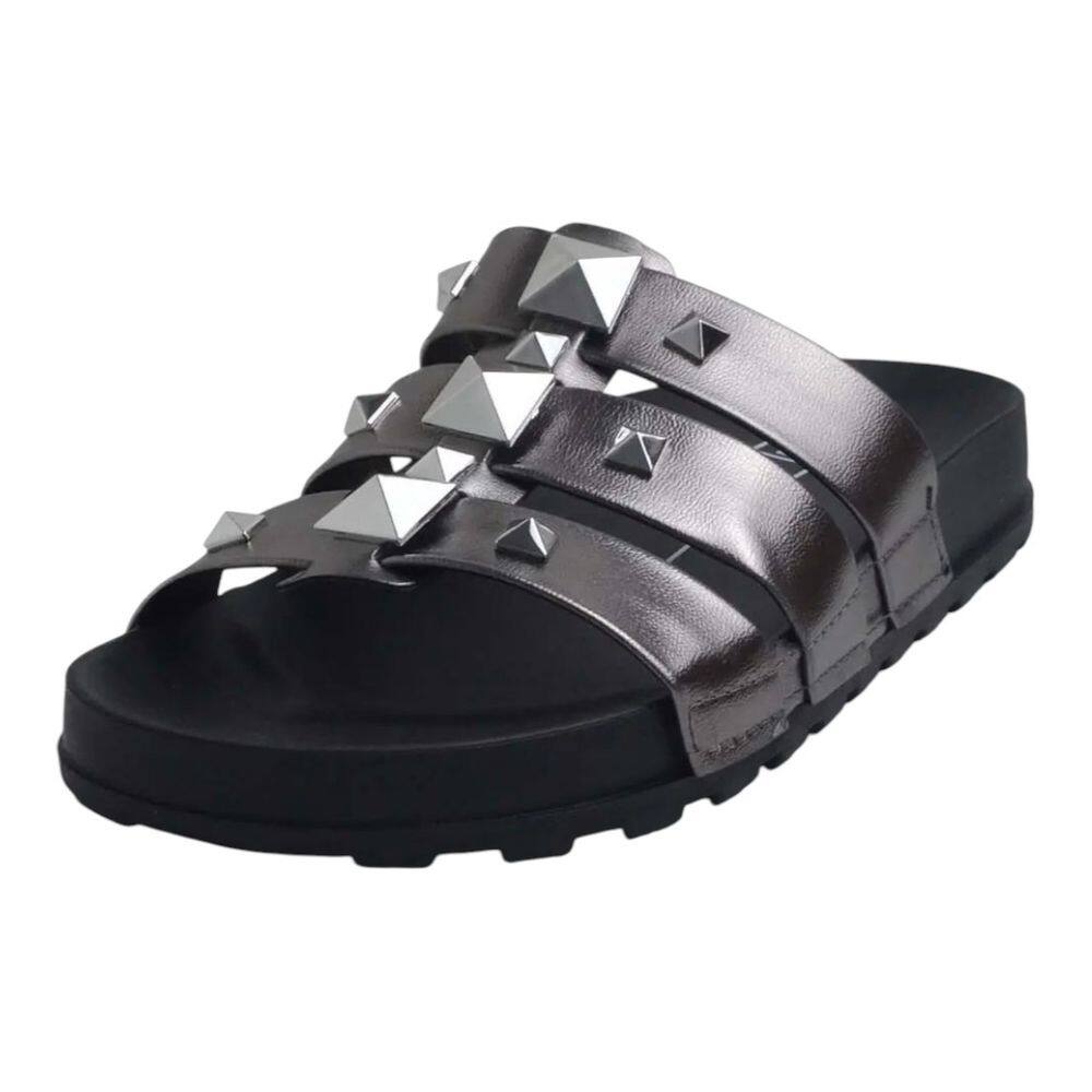 Chinelo Feminino Rasteiro Slide Pins Casual Moleca