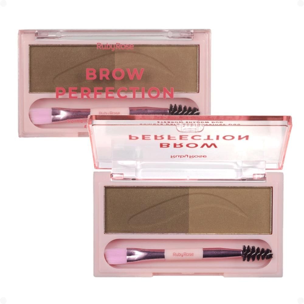 Sombra para Sobrancelhas Duo Ruby Rose Brow Perfection Dou 01 HB-E2501-1