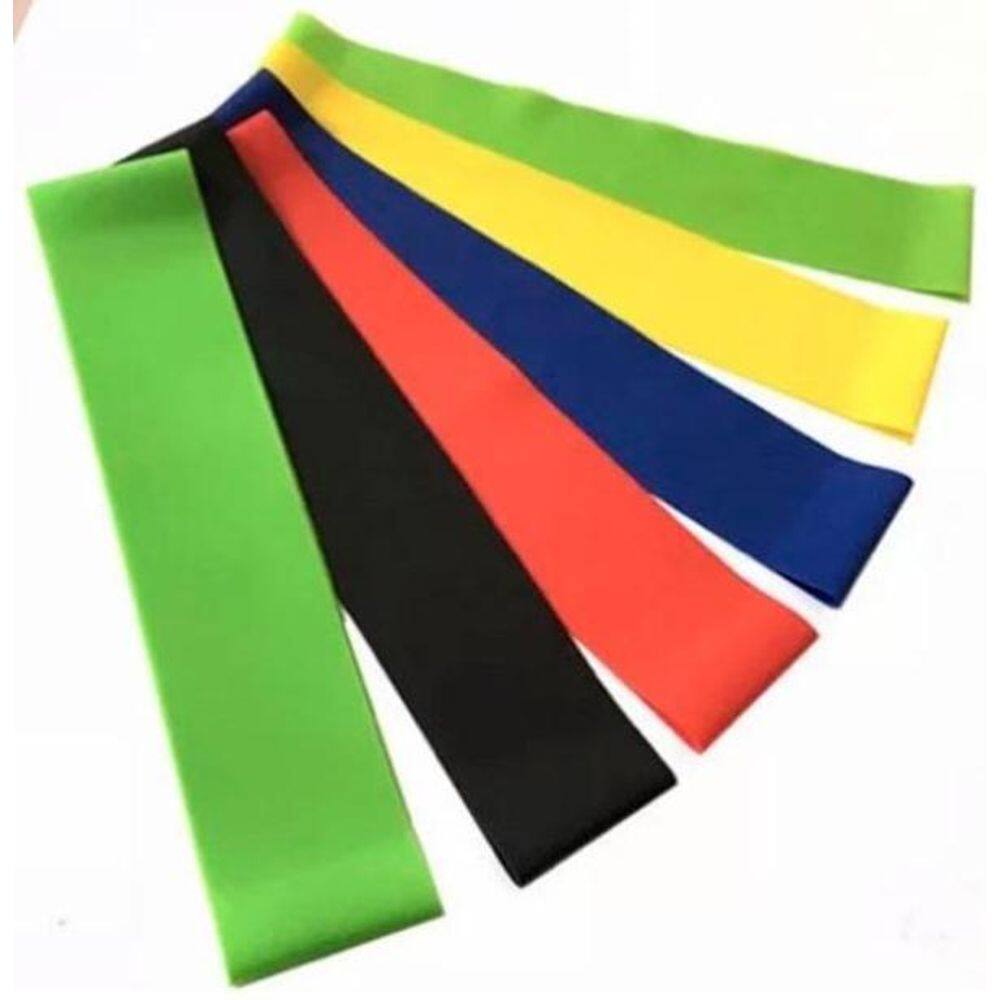 Kit 5 Fitas Elásticas Thera Band - Fitness e Reabilitação