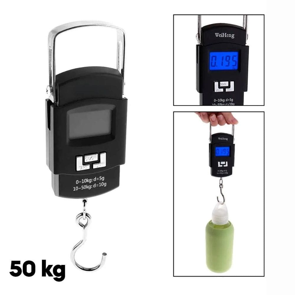 Balança De Mão Digital Com Gancho Para Pesar Bagagem