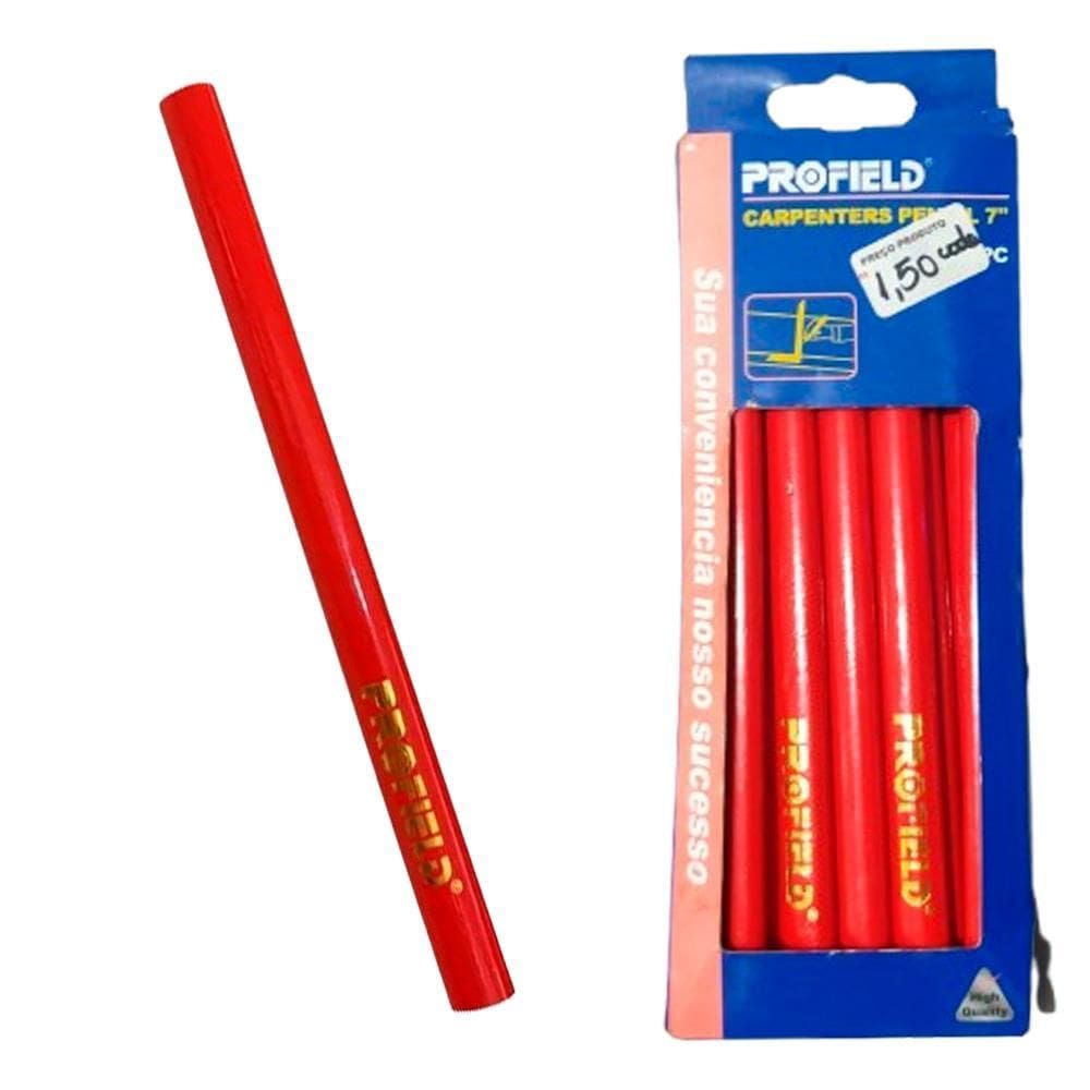 Lápis Para Carpintaria 7 Grafite Unidade Profield