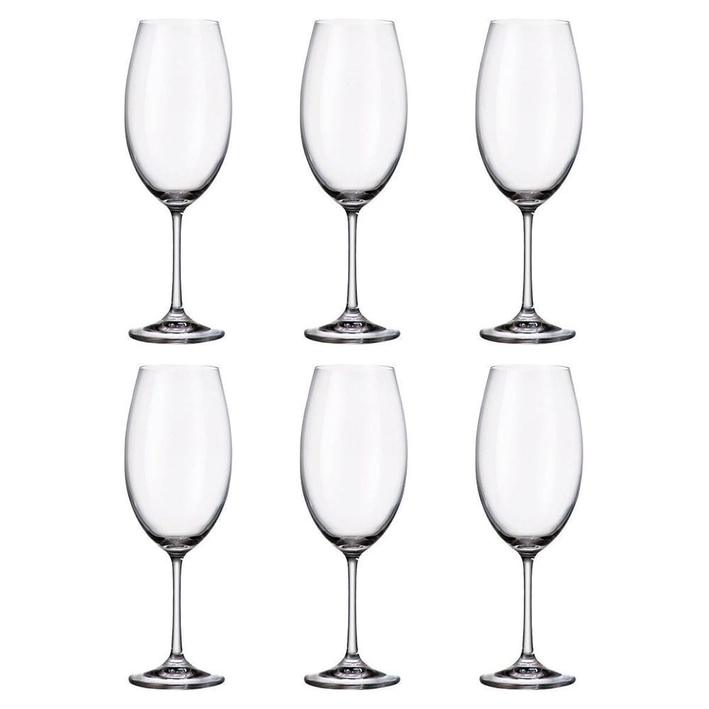 Jogo 6 Taças Cristal Vinho Tinto 510 Ml Linha Milvus Bohemia