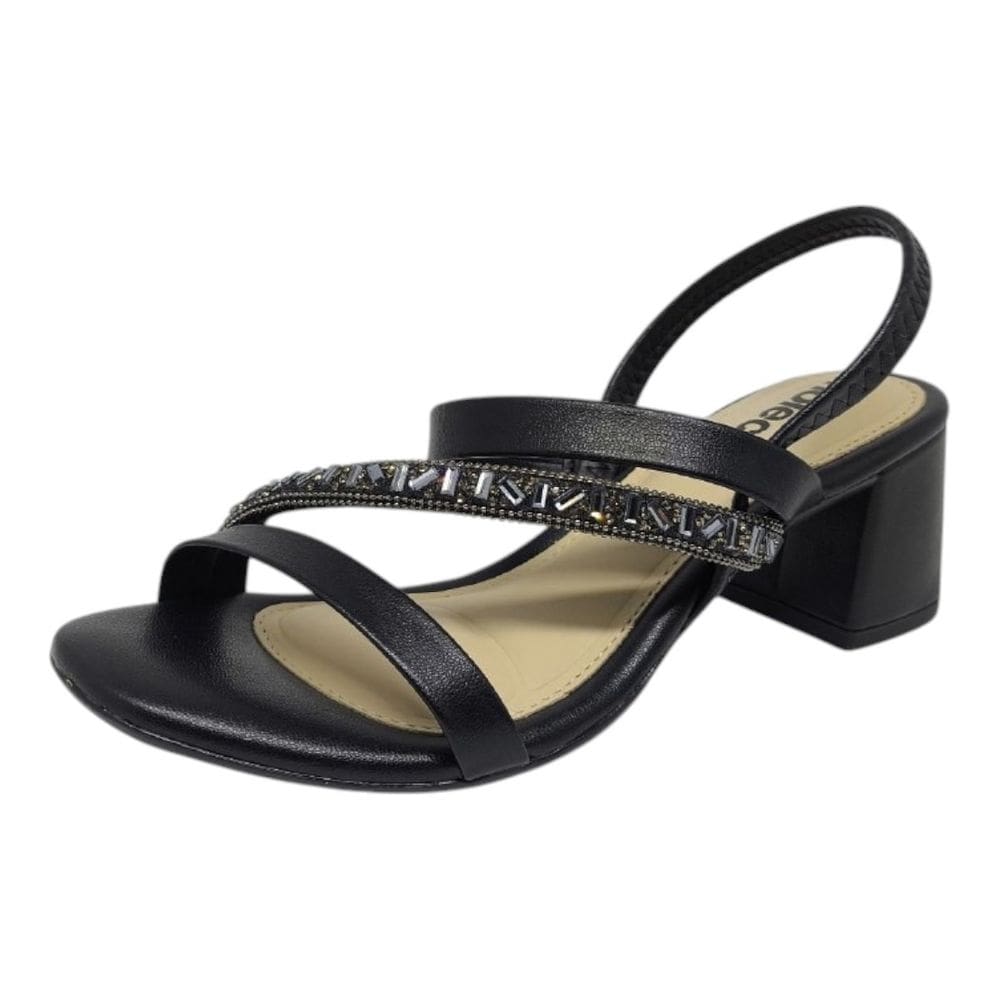 Sandalia Salto Bloco Conforto Moleca Moda Casual 5496.102