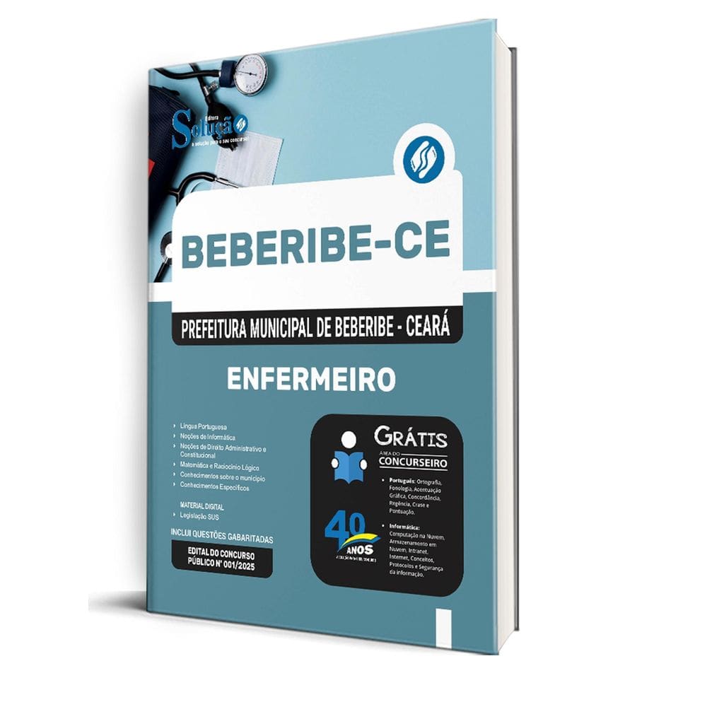 Apostila Prefeitura De Beberibe Ce 2025 - Enfermeiro