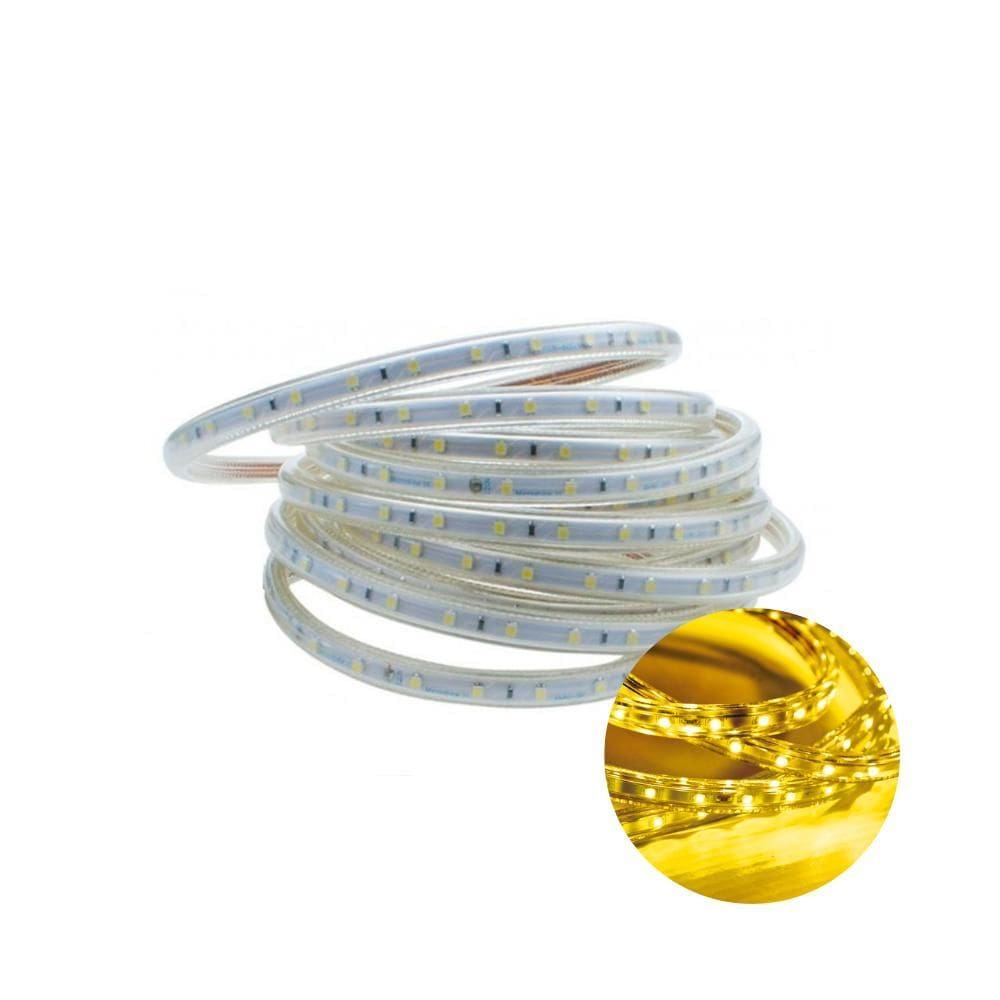 Kit 10 Metros Fita Led Taschibra 5W/M Ip67 2200K Âmbar 220V
