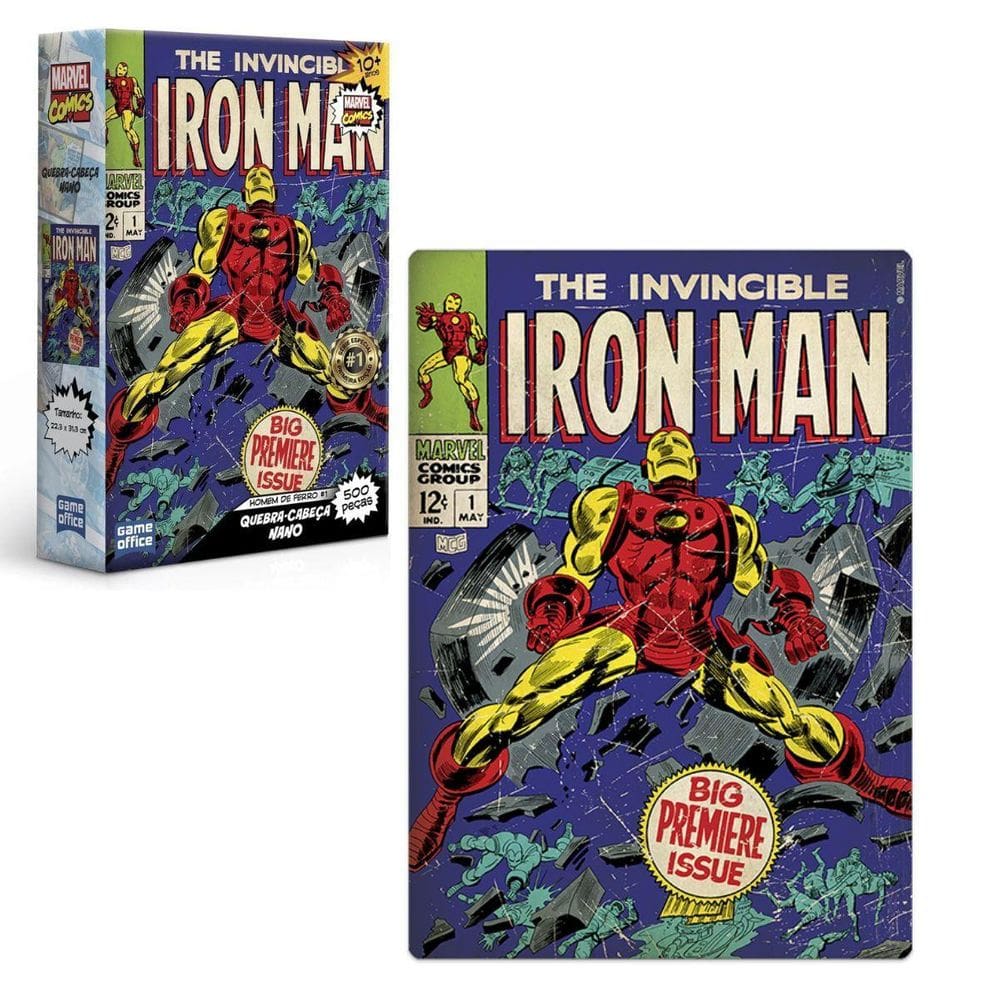 Quebra Cabeça Nano Homem De Ferro 500 Peças 3301 - Toyster