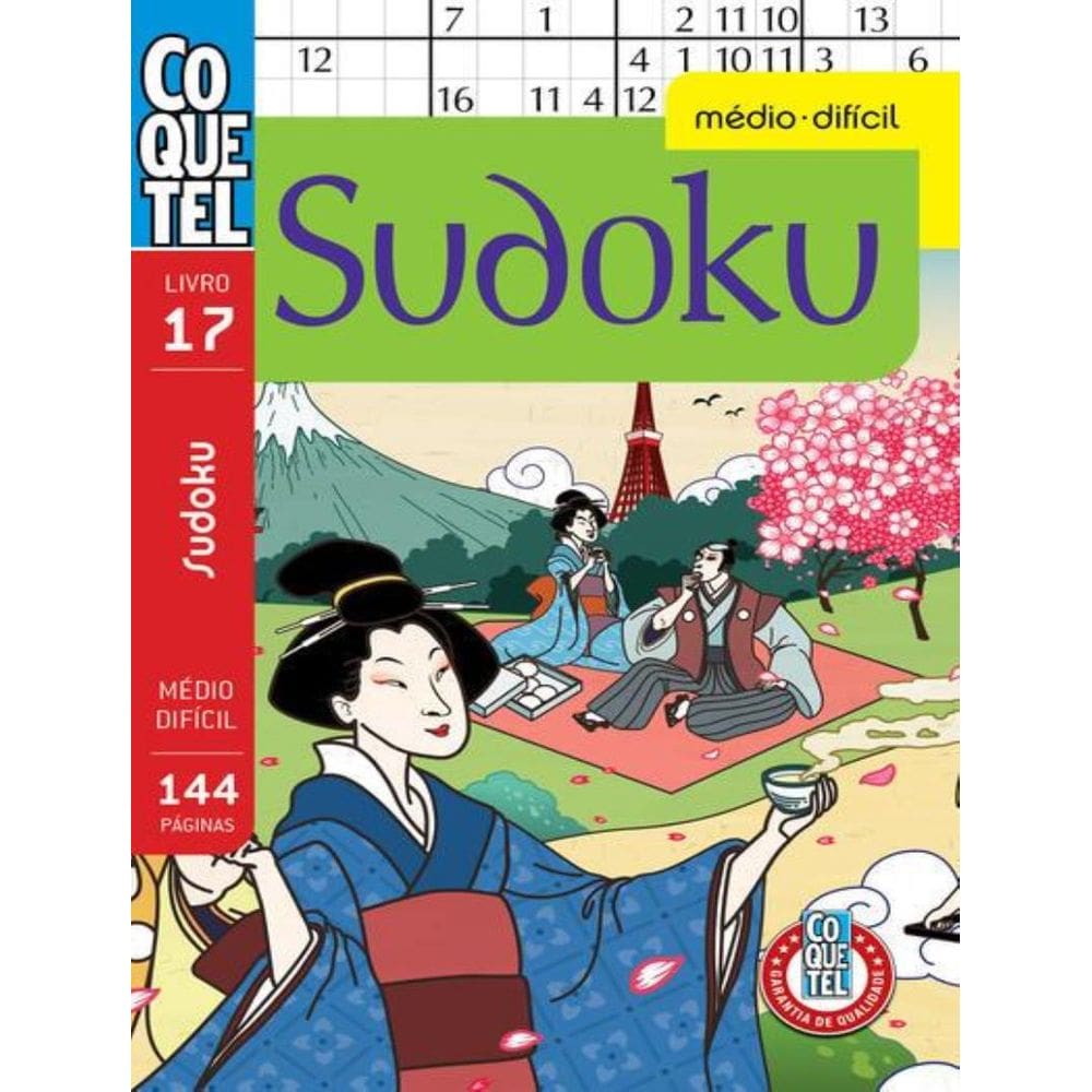 Colecao Coquetel - Sudoku - Medio Dificil - 17ªed