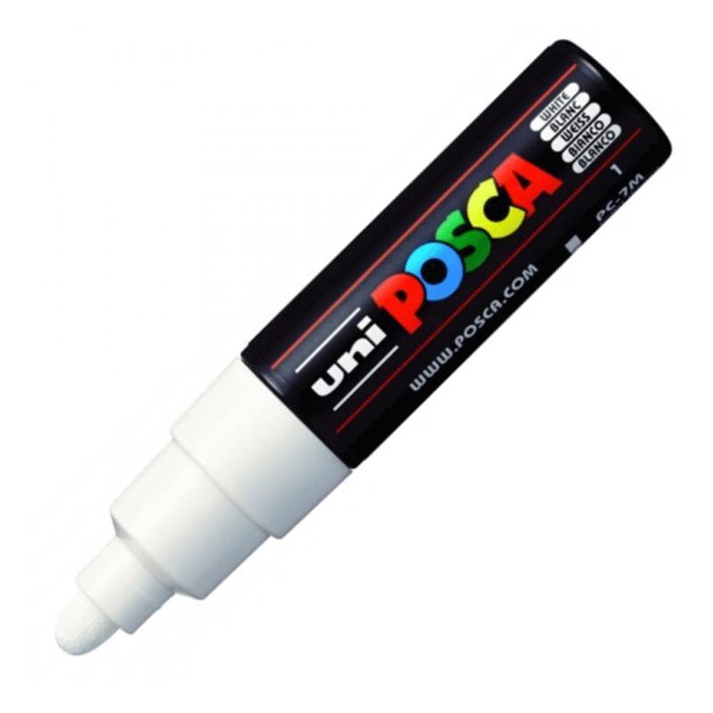 Caneta Posca PC 7M branco Uni Ball