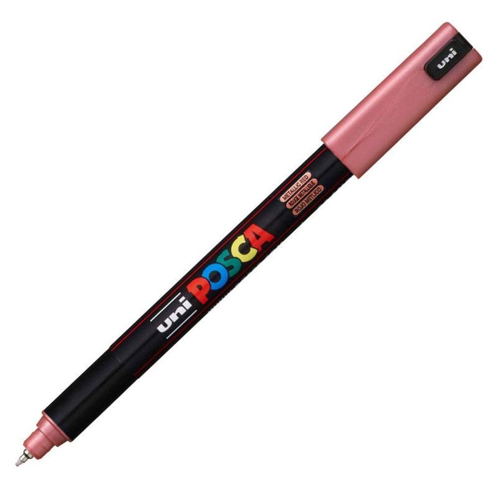 Caneta Posca PC 1MR vermelho metálico Uni Ball