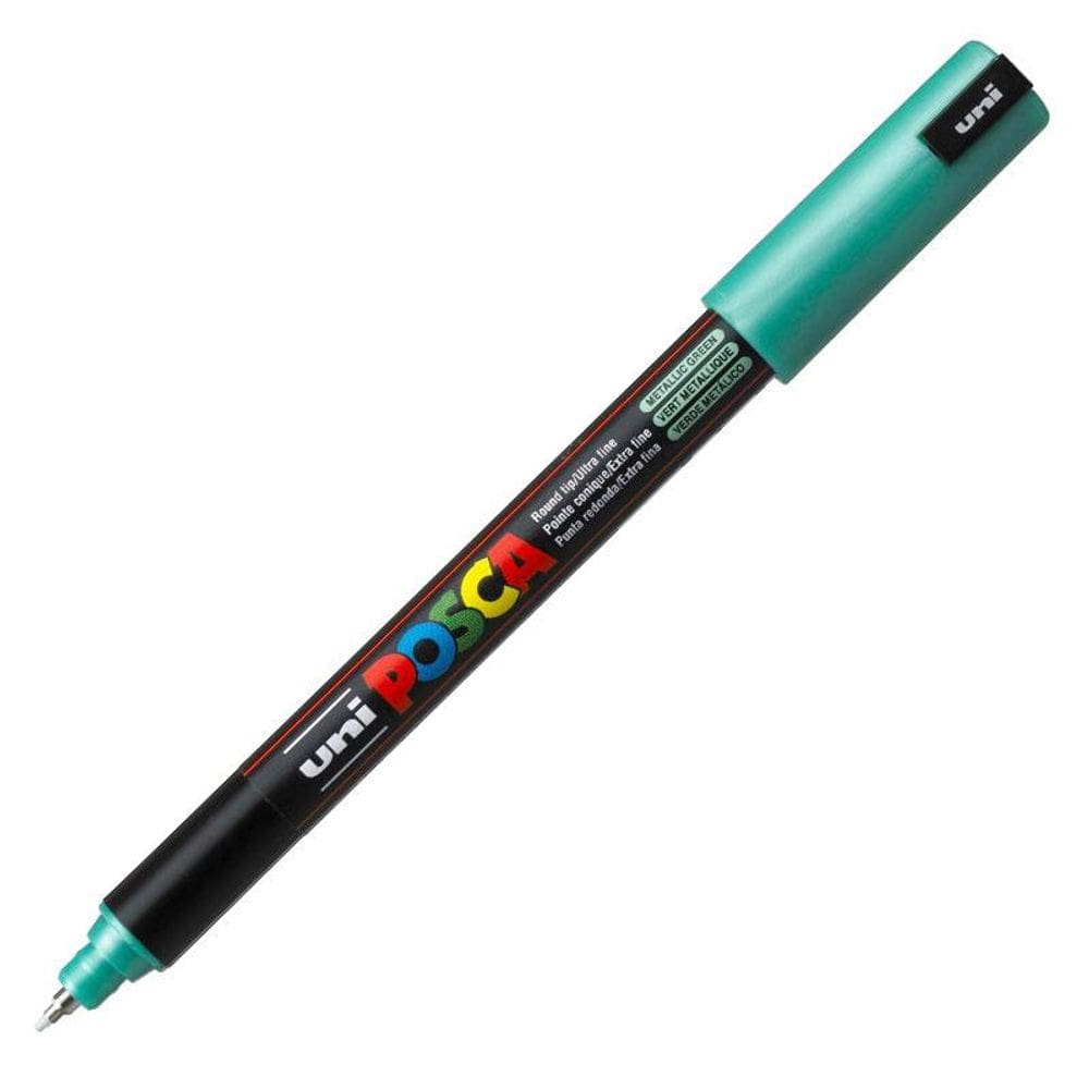 Caneta Posca PC 1MR verde metálico Uni Ball