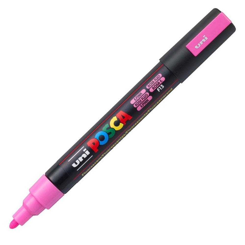 Caneta Posca PC 5M fluorescente rosa Uni Ball