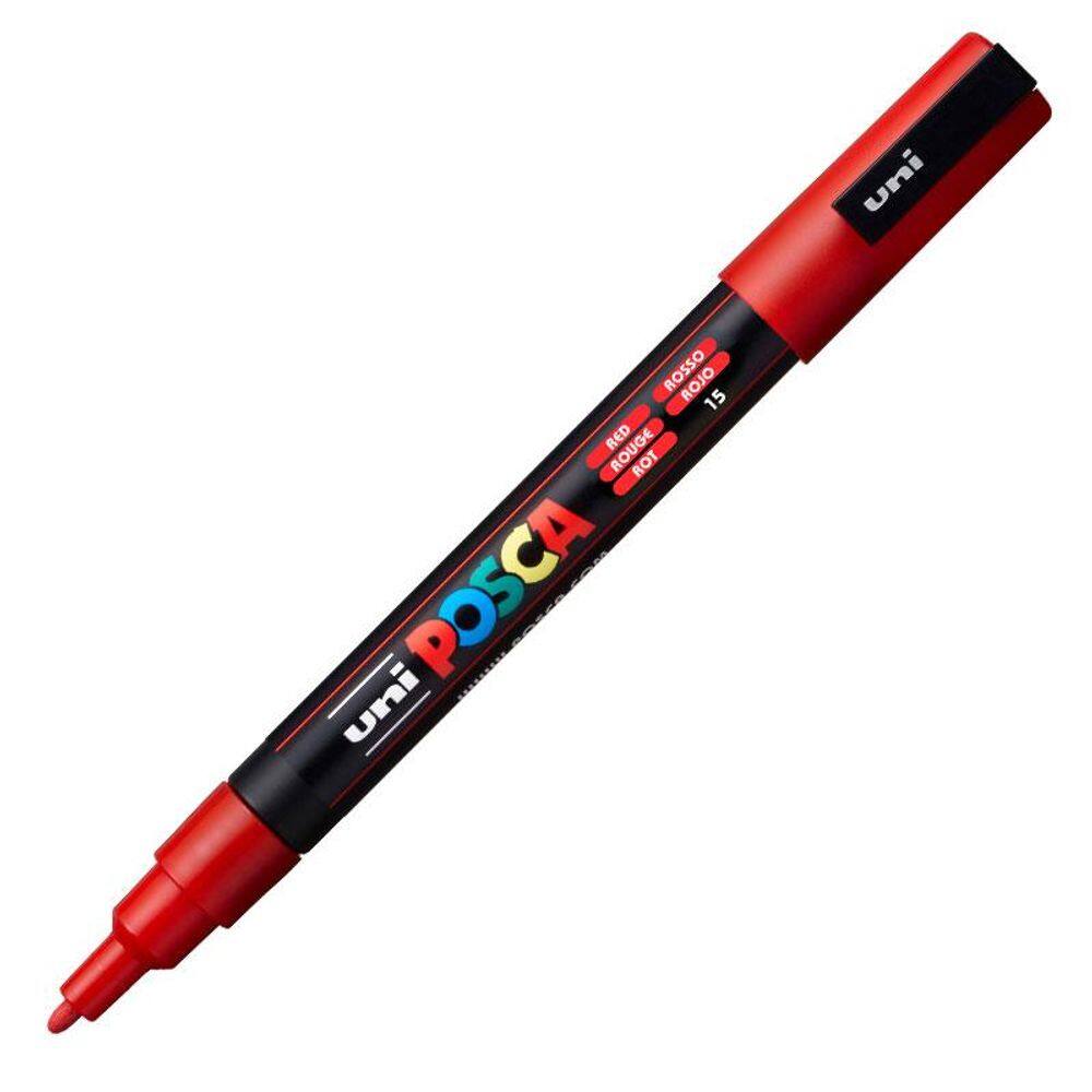 Caneta Posca PC 3M vermelho Uni Ball