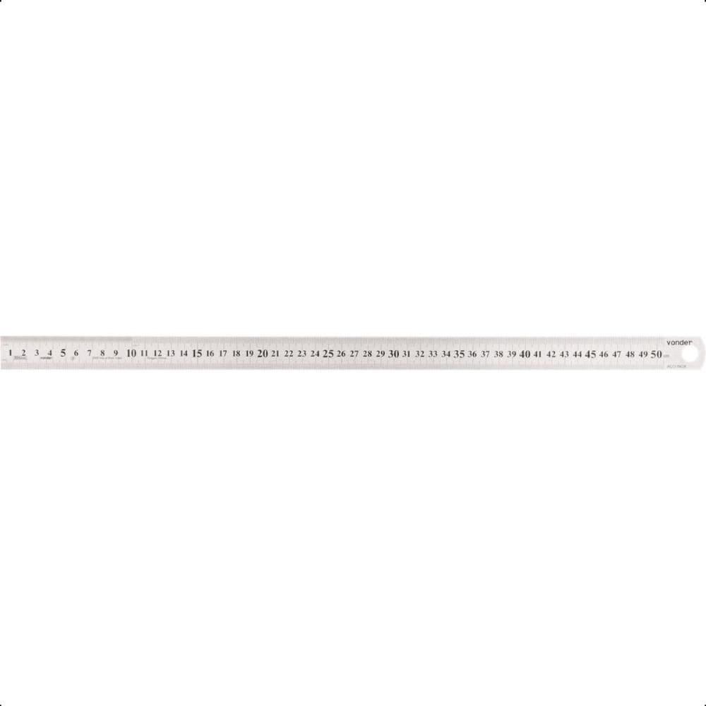 Escala de aço inox 600mm Vonder