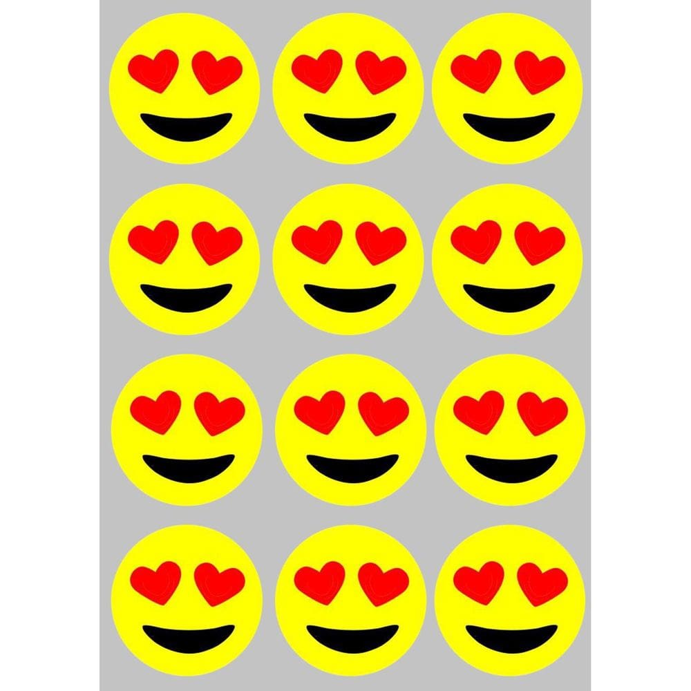 12 Imãs de Emoji - Decoração para Geladeiras e Quadros