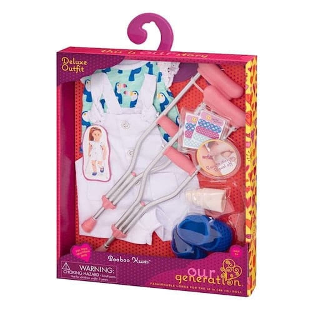 Acessórios para Bonecas Our Generation Conjunto de muletas e gesso - Candide