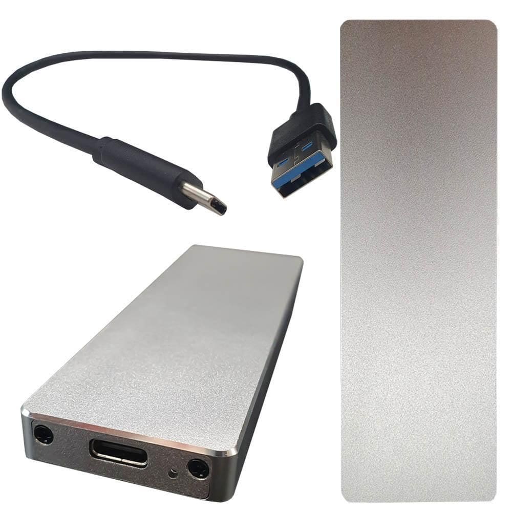 Case Externa Portatíl Hd Ssd M.2 Sata +Cabo Usb-C/Usb 3.1