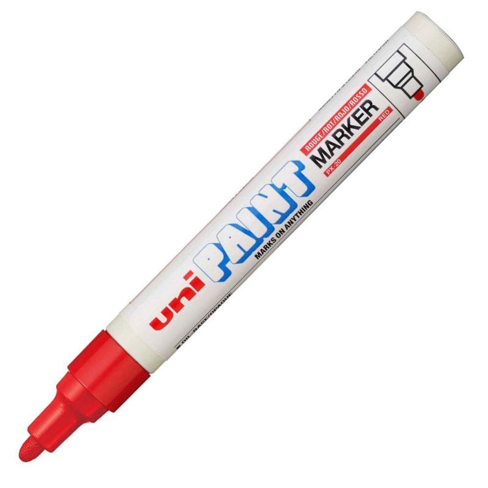Pincel marcador permanente vermelho PX 20 Uni Paint