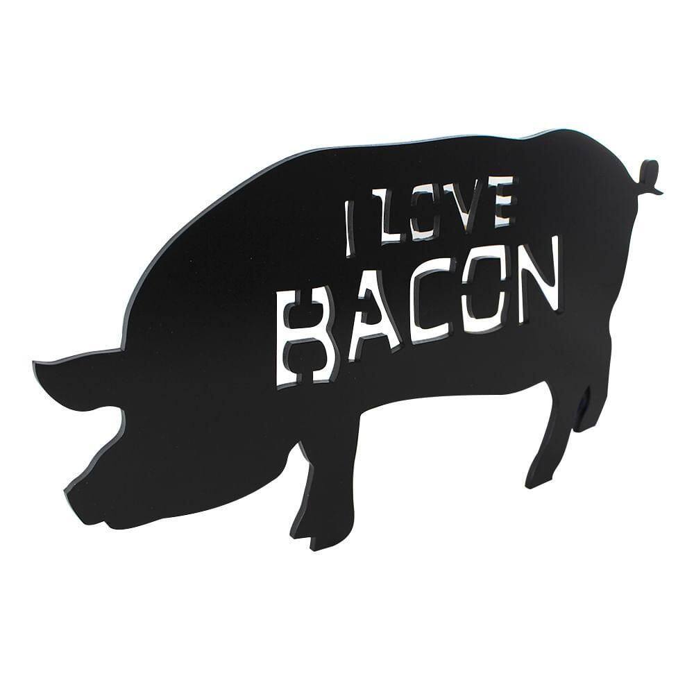 Quadro I Love Bacon - Zonacriativa